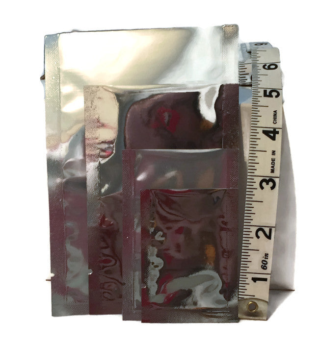 Silver/Clear Heat Seal Sample Packet Medium SoapEmbeds