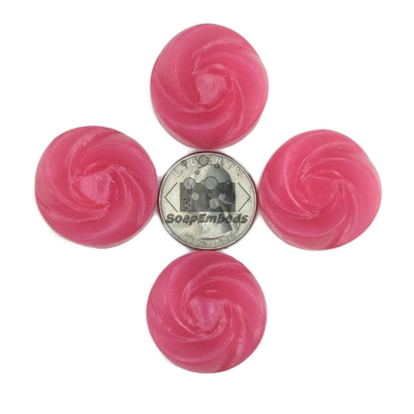 Rose Swirl Soap Embeds