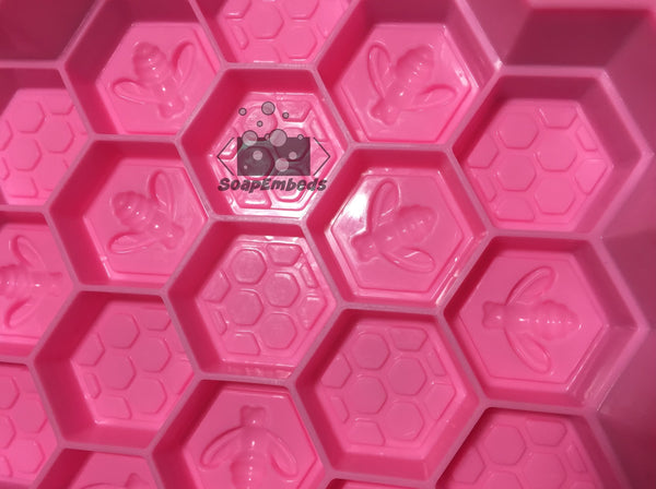 Honeybee/Honeycomb Multi Cavity Silicone Soap Mold