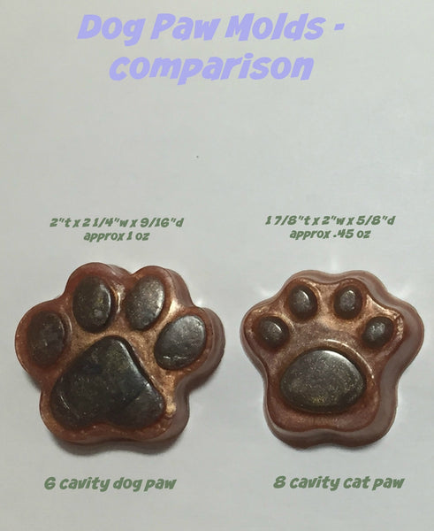 Cat Paw Small Silicone Soap Embed Mold