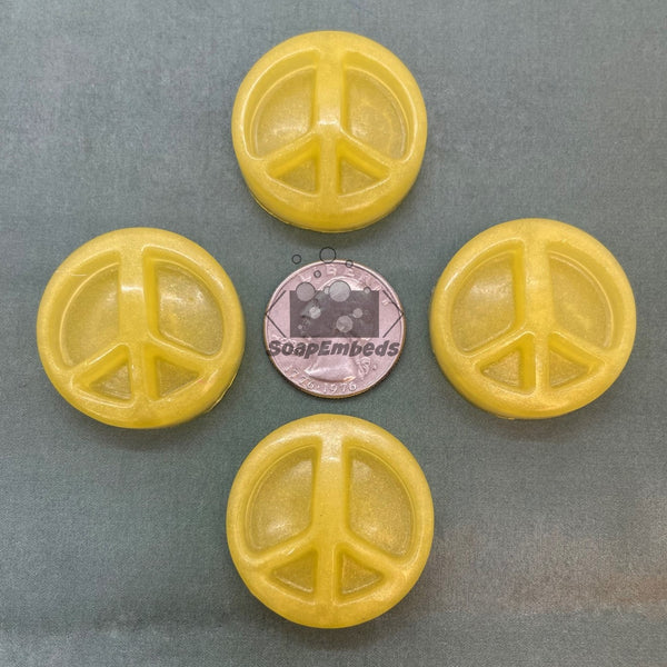 Peace Symbol (B) Soap Embeds