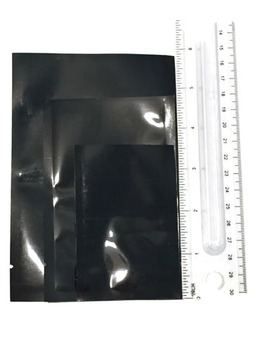 Black Heat Seal Sample Packet - Small