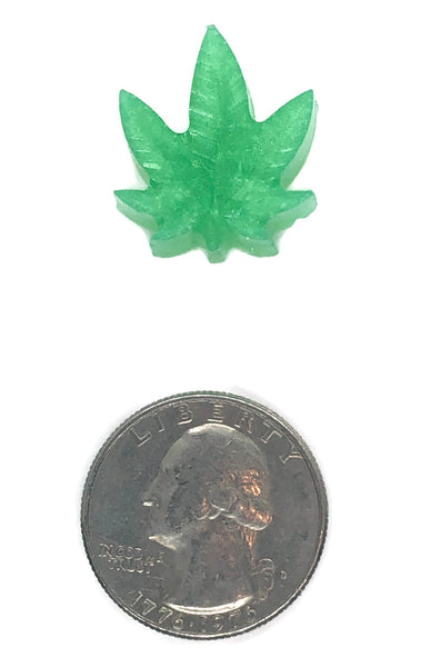 Cannabis Leaf Mini Soap Embeds