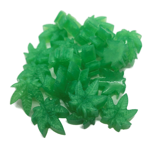 Cannabis Leaf Mini Soap Embeds