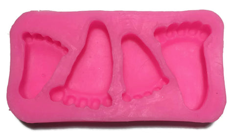 Baby Feet Silicone Soap Embed Mold