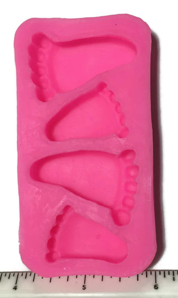 Baby Feet Silicone Soap Embed Mold