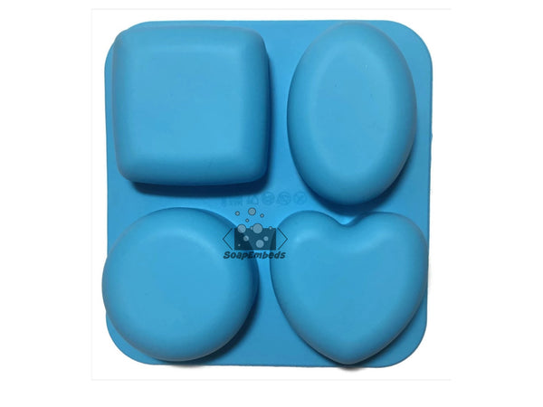 Rounded Edge Silicone Soap Bar Mold