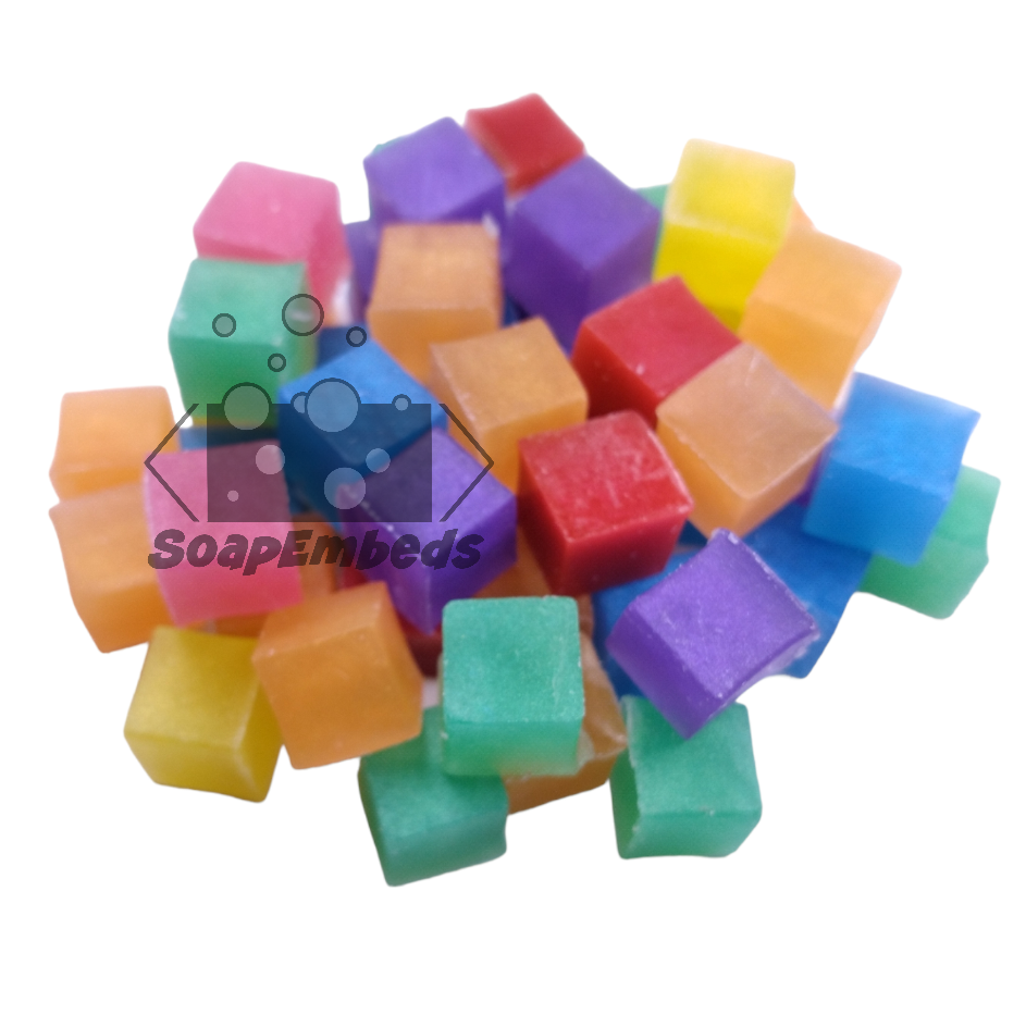 Cube Mini Soap Embeds - Rainbow Set